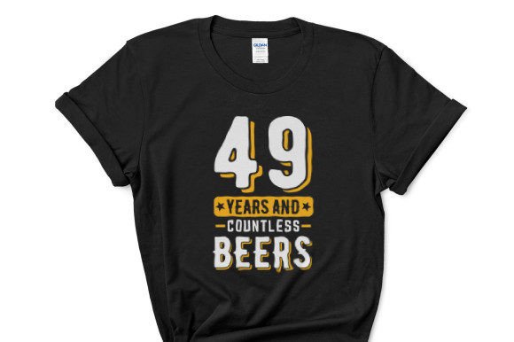 49th Birthday Graphics for T-Shirt Designs