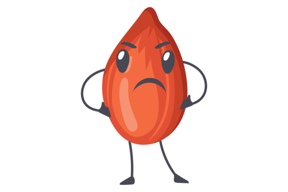 Angry Peanut Graphic Asset for Branding and Marketing
