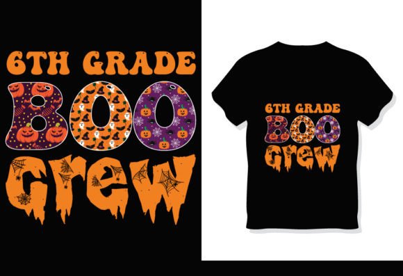 Boo Crew Teacher T-Shirt Graphics for Branding