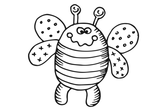 Crazy Bee Sketch for Crafters and Designers