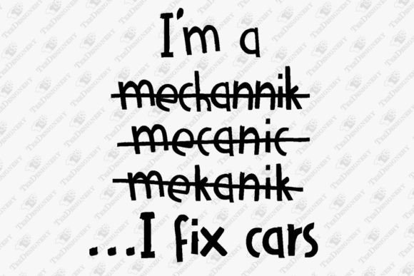Fix Cars Funny Mechanic Workshop Graphics