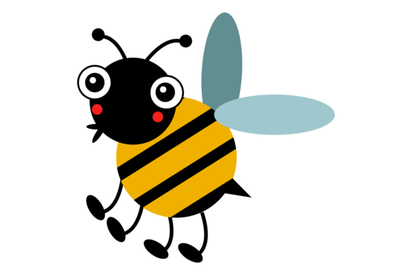Fun Bee Graphic for Modern Websites and Blogs
