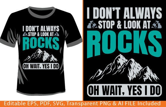 Fun Geologist Rock Hunting T-Shirt