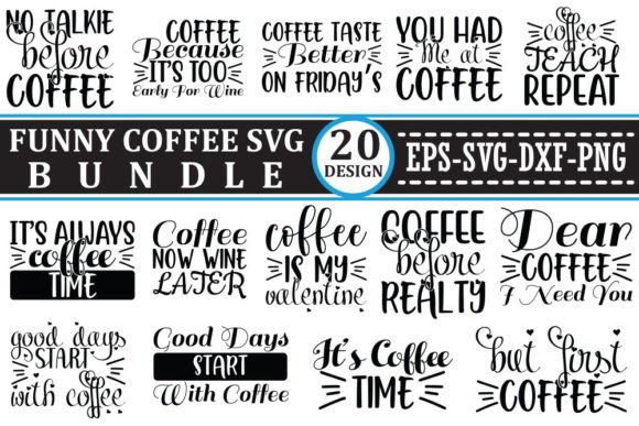 Funny Coffee Designs Bundle: A Graphic Asset for Branding and Marketing