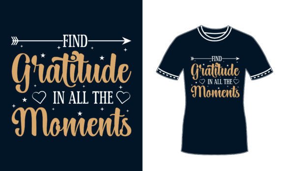 Gratitude Colorful Typography T Shirt: A Graphic Designer’s Take