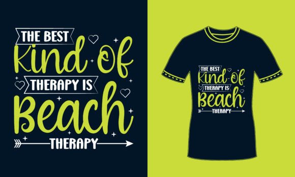 Inspirational Beach Quote Vintage Tshirt Graphics for Print Templates
