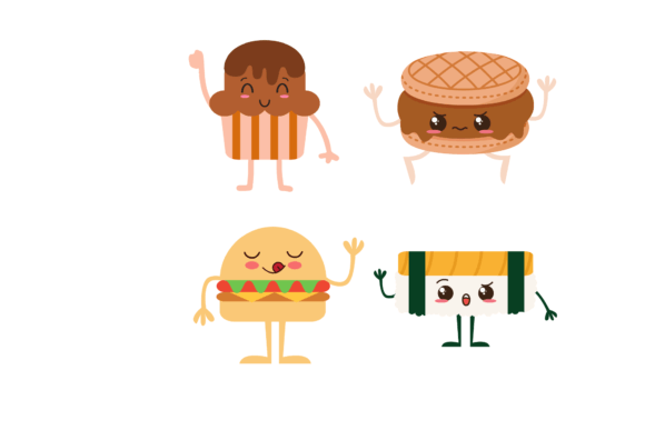 Kawaii Food Funny Graphics