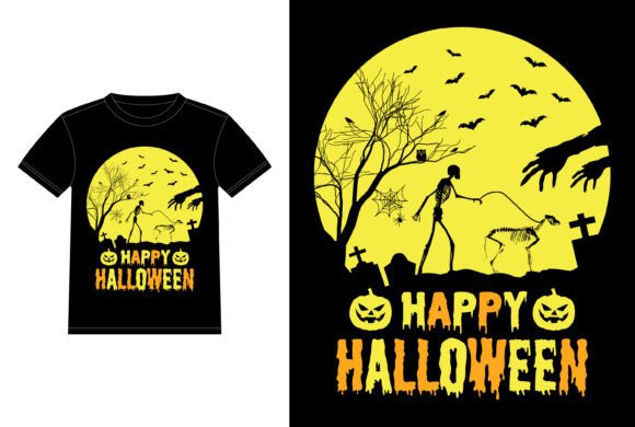 Skeleton Walking German Shepherd Funny Graphics